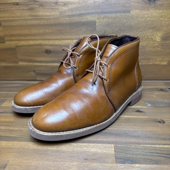 Allen Edmonds Nomad Chukka Boots Mens 10 3E‎ Spice Brown Leather Ankle